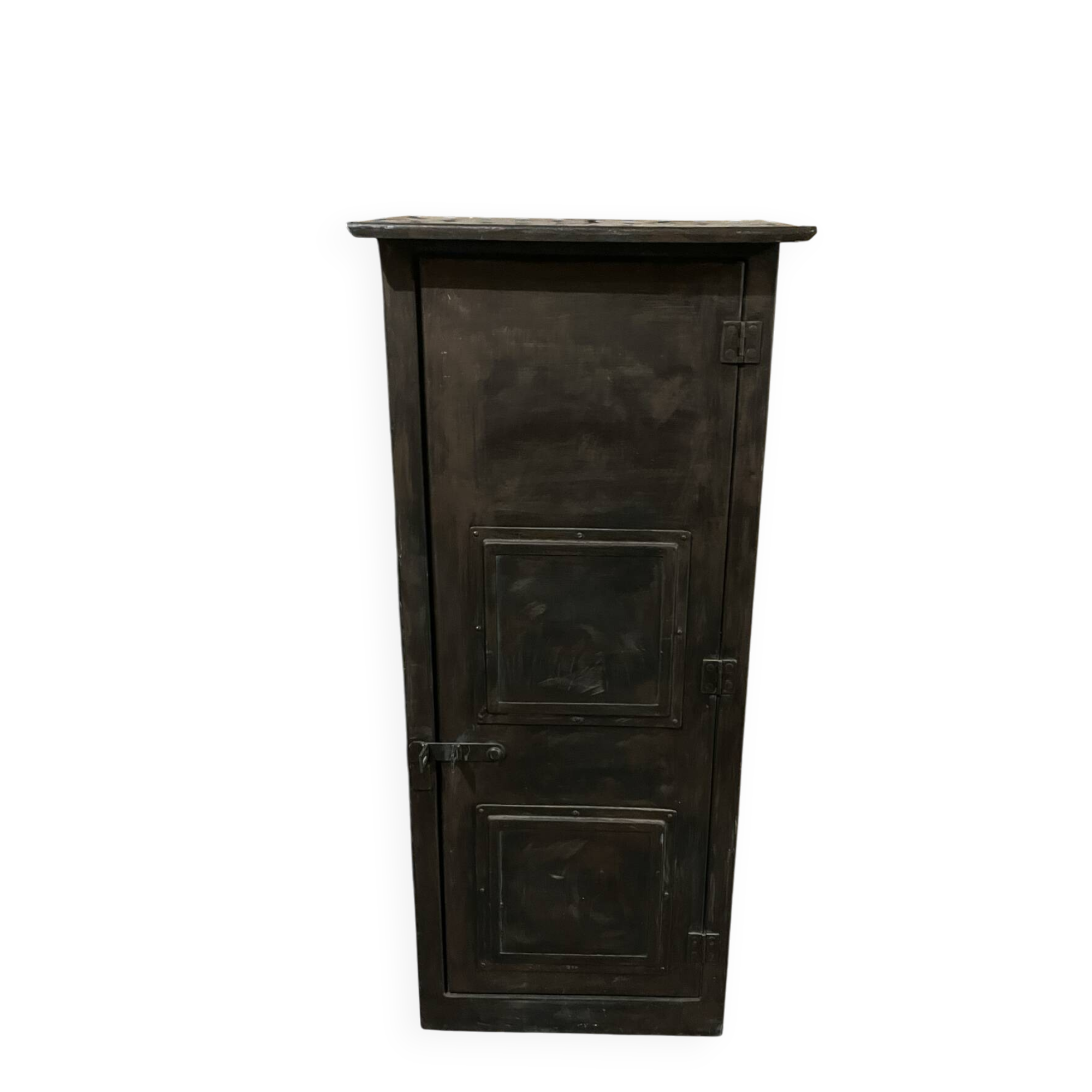 Old industrial metal cabinet – vintage workshop furniture