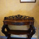 Mahogany console from around 1860.