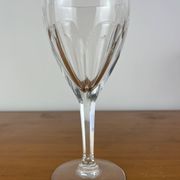 12 crystal wine glasses Lorraine Lemberg Bristol size