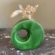 Green designer vase