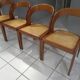 Suite of 4 chairs Baumann model Vintage Gondola 1970s