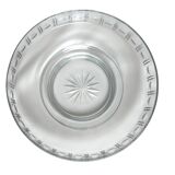 Art Deco, tripod fruit bowl in silver-plated metal by Gallia, crystal, circa 1930.