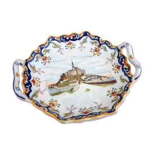 Plat polylobé polychrome