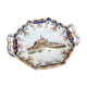Polychrome polychrome polylobed dish in LV earthenware (Lafargue / Verlingue)
