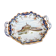 Polychrome polychrome polylobed dish in LV earthenware (Lafargue / Verlingue)