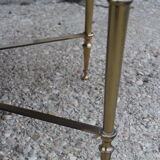Table basse laiton et marbre