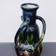 Art Nouveau Mini Vase Drip Glaze Faienceries Belgium with 3 Twisted Handles