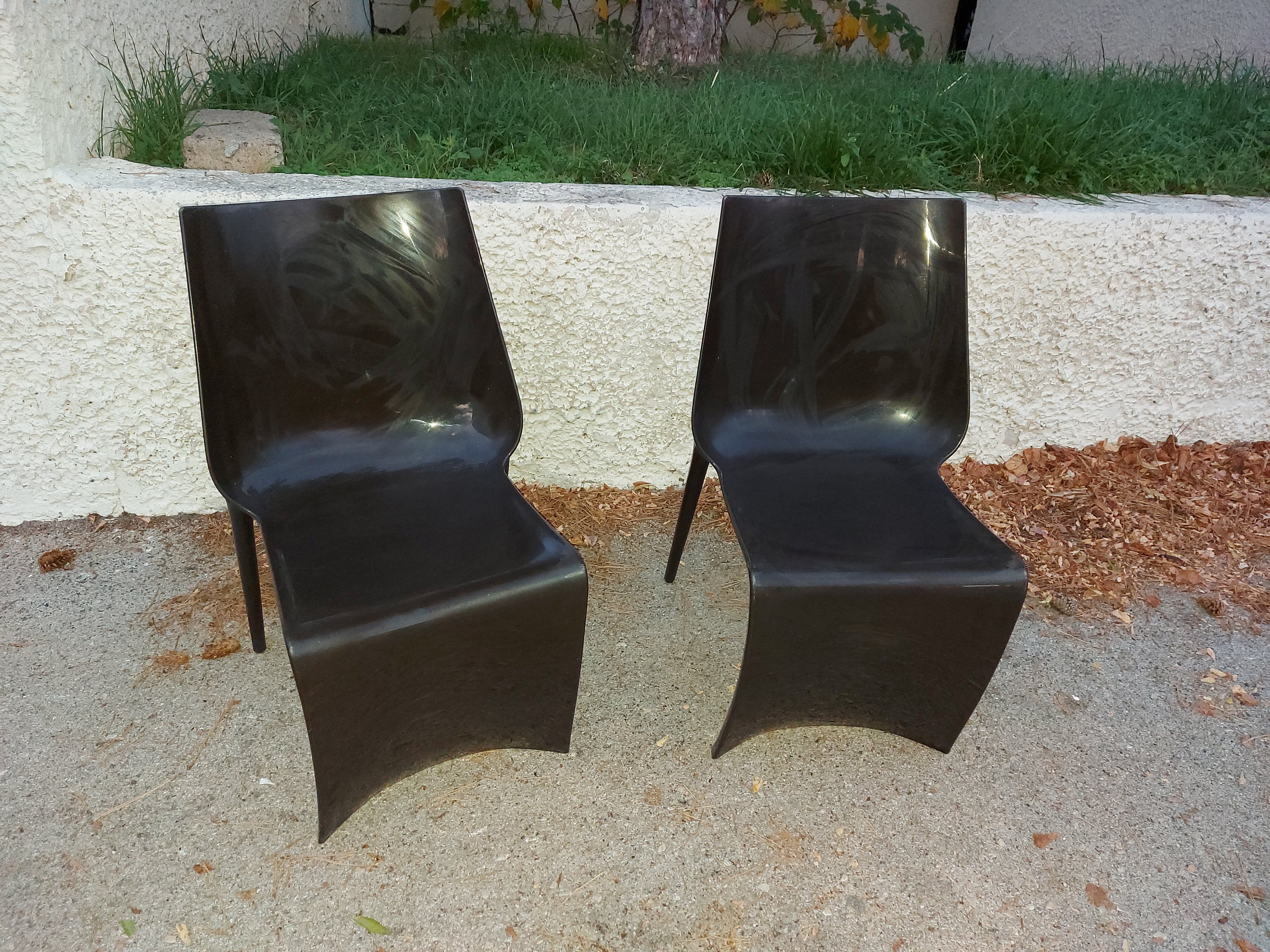 Two Italian design chairs Pedrali smart model