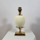 Vintage palm tree lamp base from Maison Lancel brass