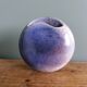 Blue ceramic lentil vase