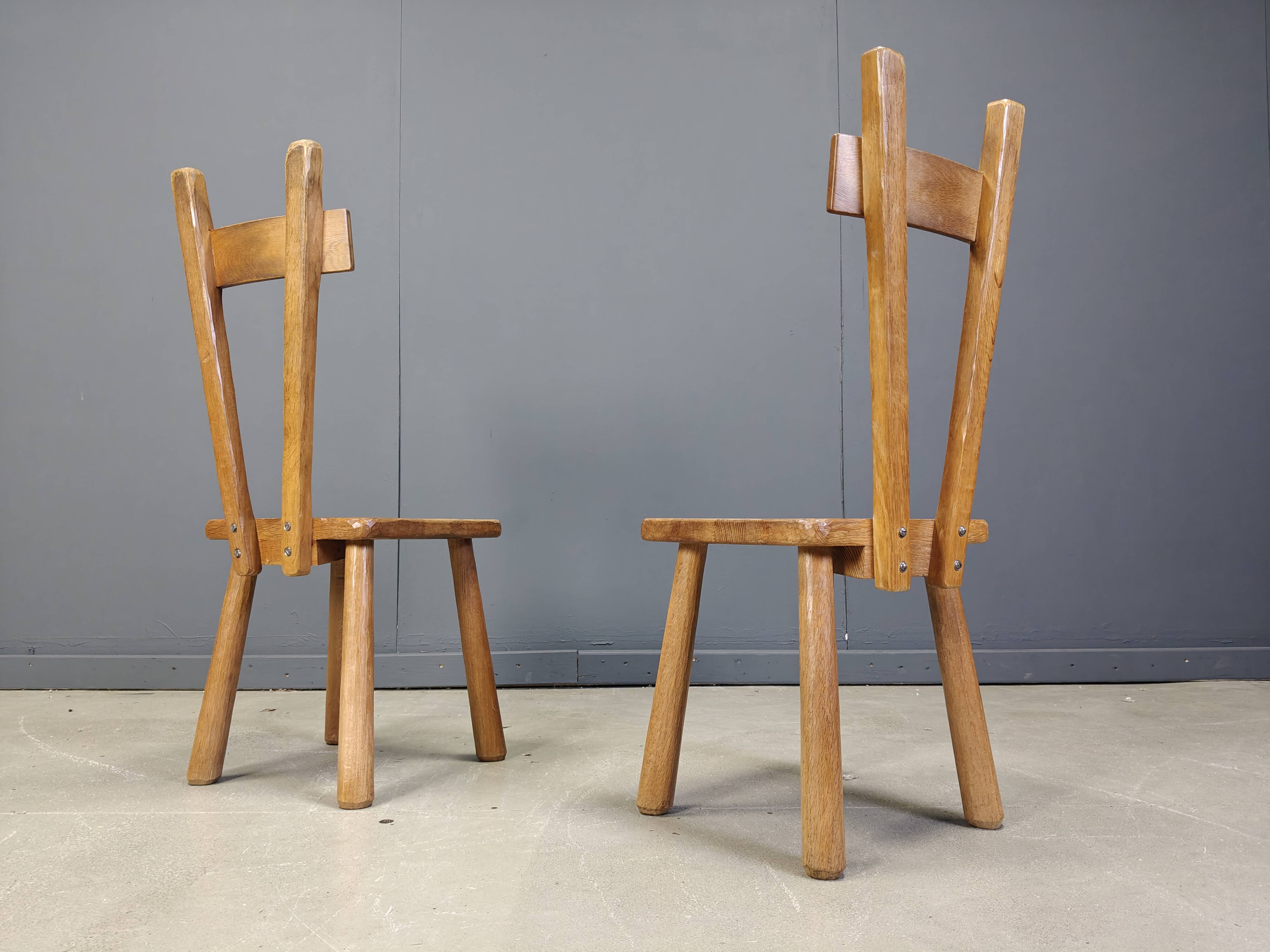 Ensemble de salle à manger brutaliste, années 1960