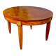 Oval table Art Deco period 1925, magnifying glass of Elm