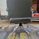 Pullman Armchair in Chrome Metal and Green Leatherette