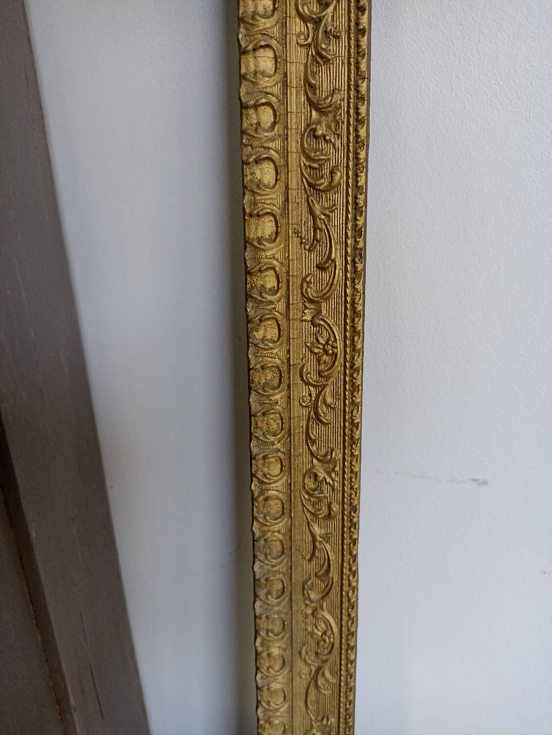 Old gilded wooden frame