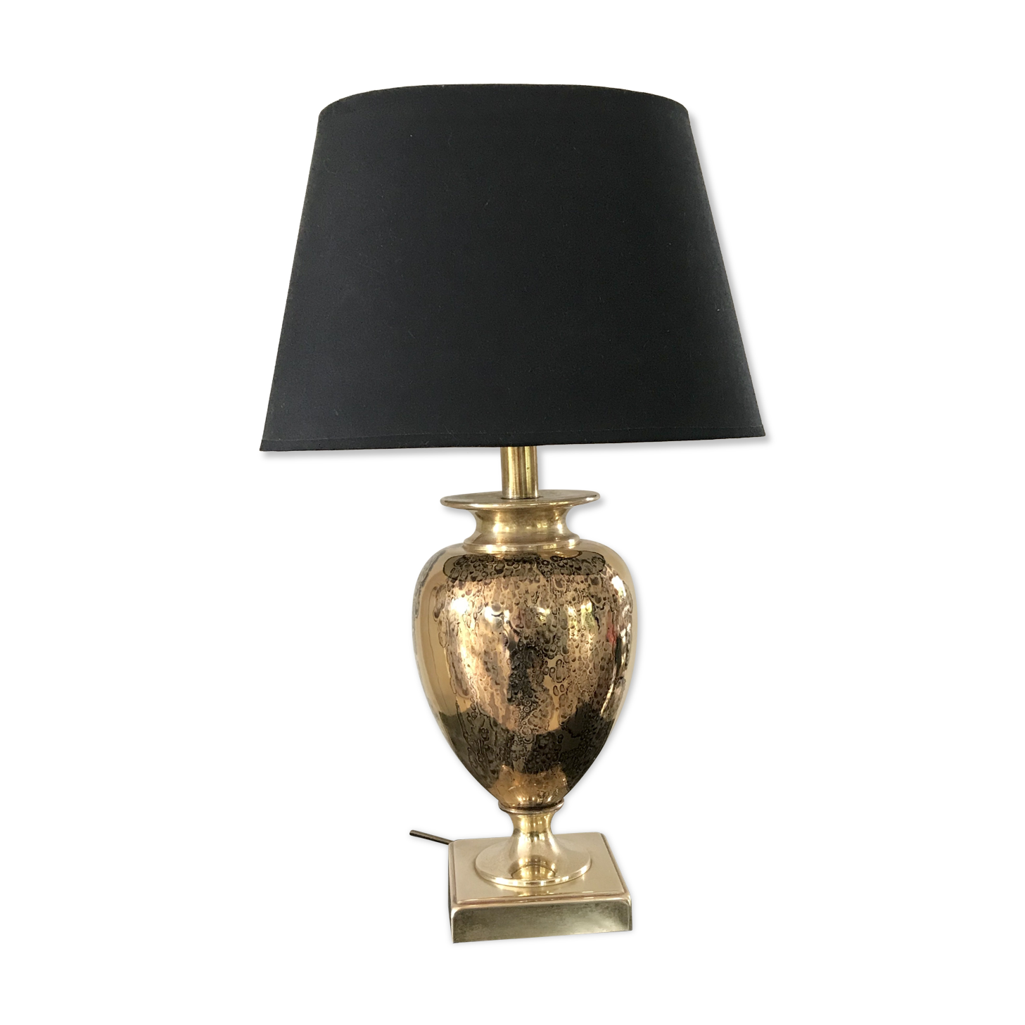 Vintage brass lamp by Le Dauphin