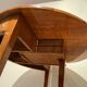 Biedermeier demi-lune fold-out table, cherry veneer, south germany, circa 1820