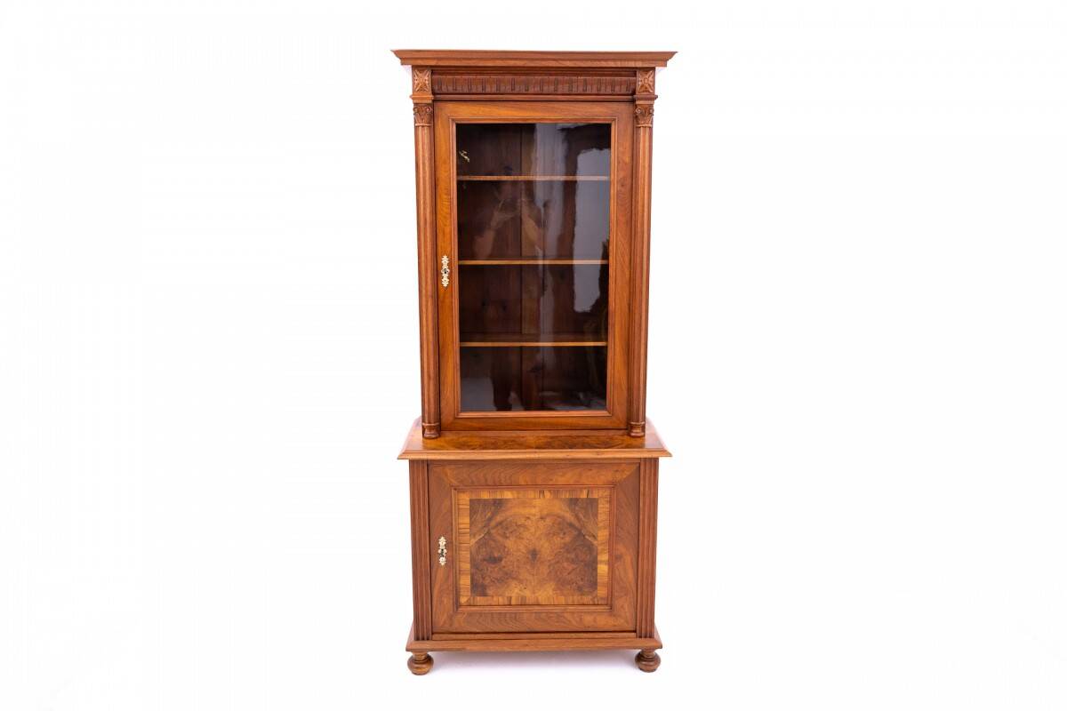 Antique bookcase, circa 1900, Northern Europe. After renovation.