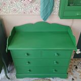 Commode verte Farmhouse style