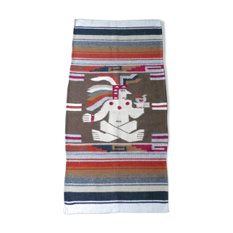 South American folk rug, 1970s - 150 X 69 cm