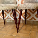 Pair of chairs moumoutes 60s
