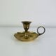 Vintage gold-plated brass candlestick