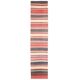 Tapis couloir turc Oushak fait main en laine et coton rouge des années 1970, 90x403.