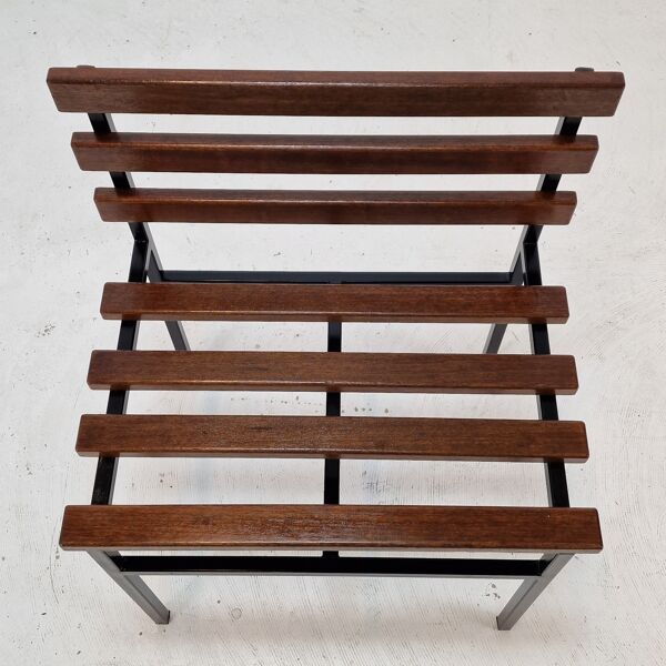 Set of 2 benches in teak, italy, 1960s