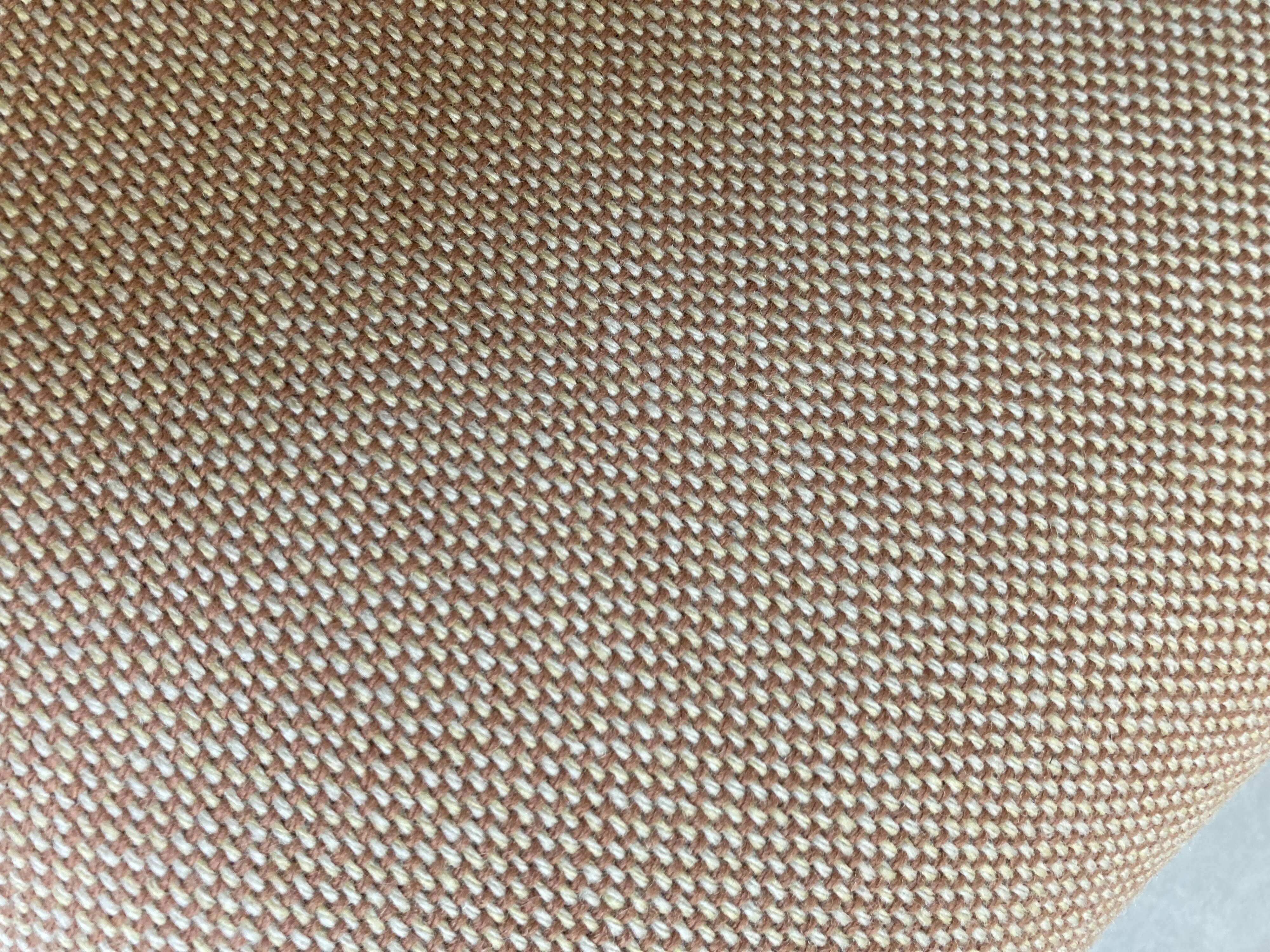 Office chair sled chrome and tweed