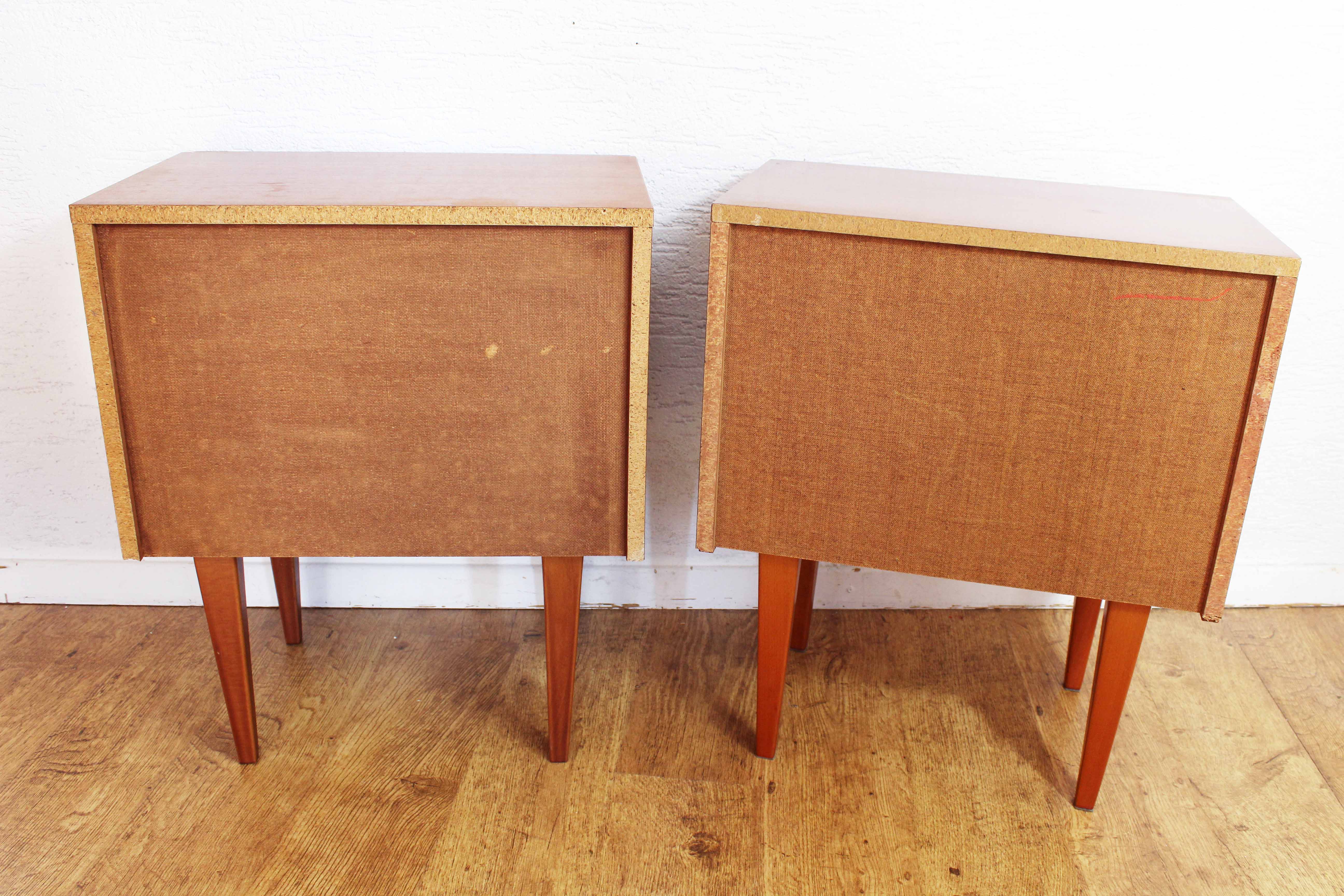 Pair of vintage bedside tables