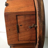 Antique mahogany wall bracket with glass lid