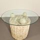 Fossil stone coffee table | Magnussen Ponte | 1980s