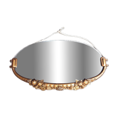 Art Deco oval mirror