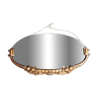 Art Deco oval mirror
