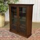 19th-century English mahogany display cabinet