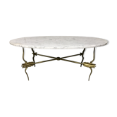 Table basse laiton marbre 1950