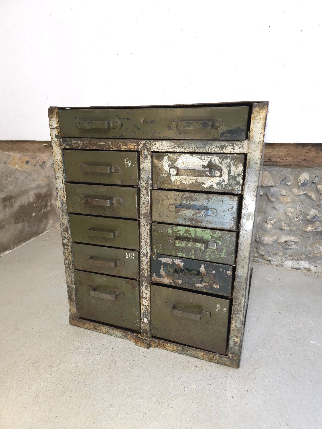 French army trade furniture with drawers
