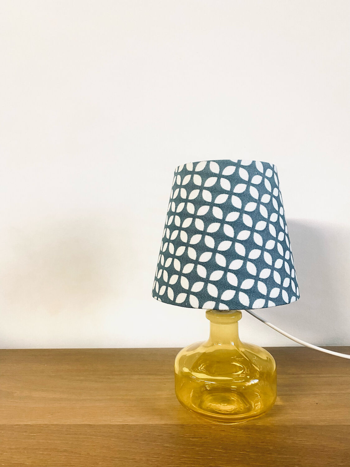 Upcycled bedside lamp vintage