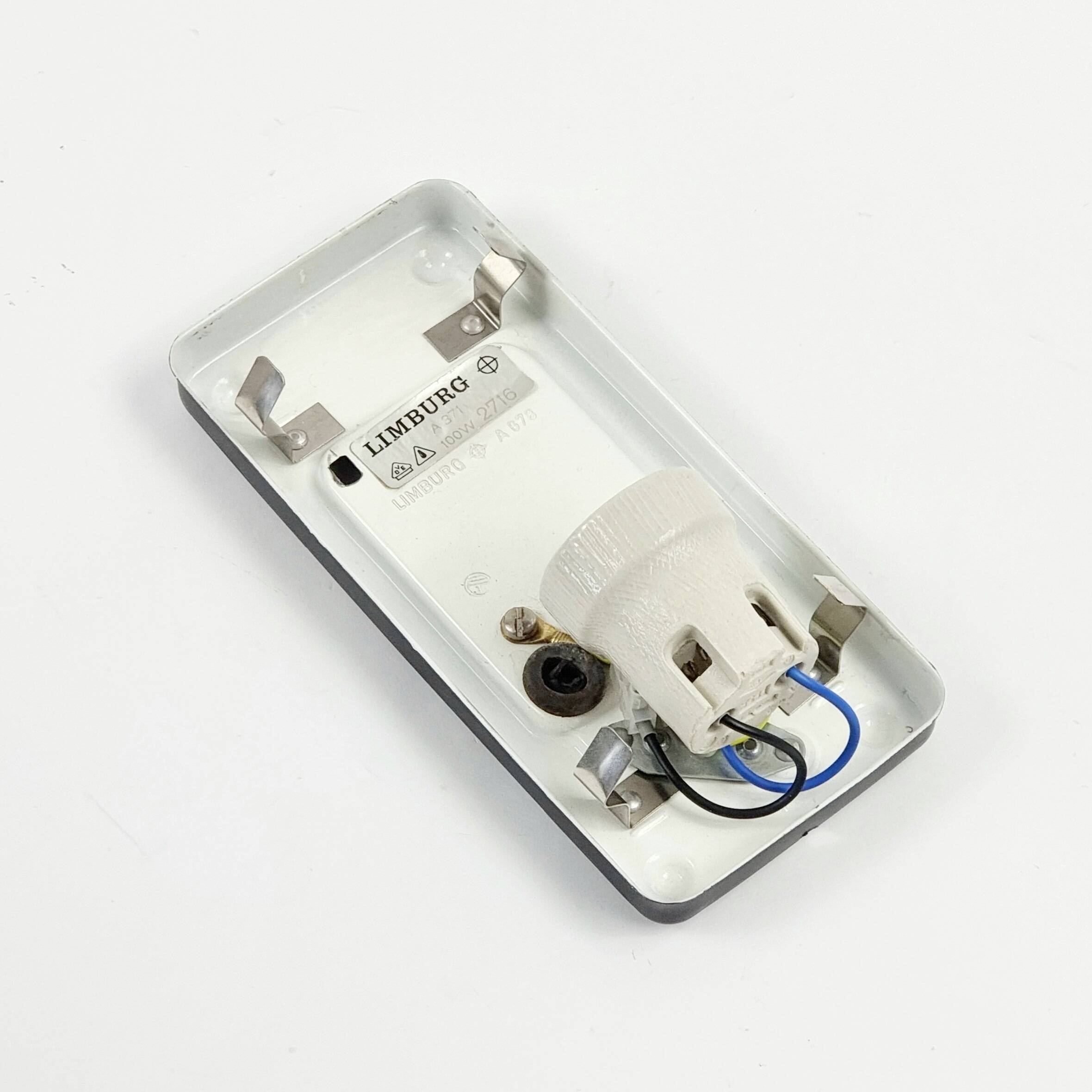 Pair Of Mid Century Modern Glass Wall Lights From Limburg, Germany, 1960s