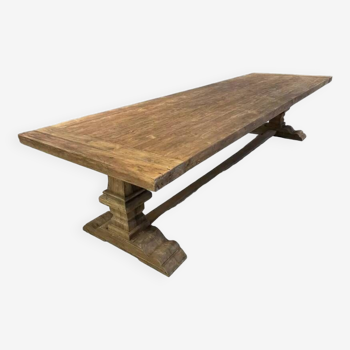 Monastery table in solid oak 240 cm