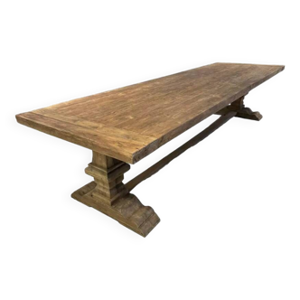 Table monastere en chene massif 240 cm