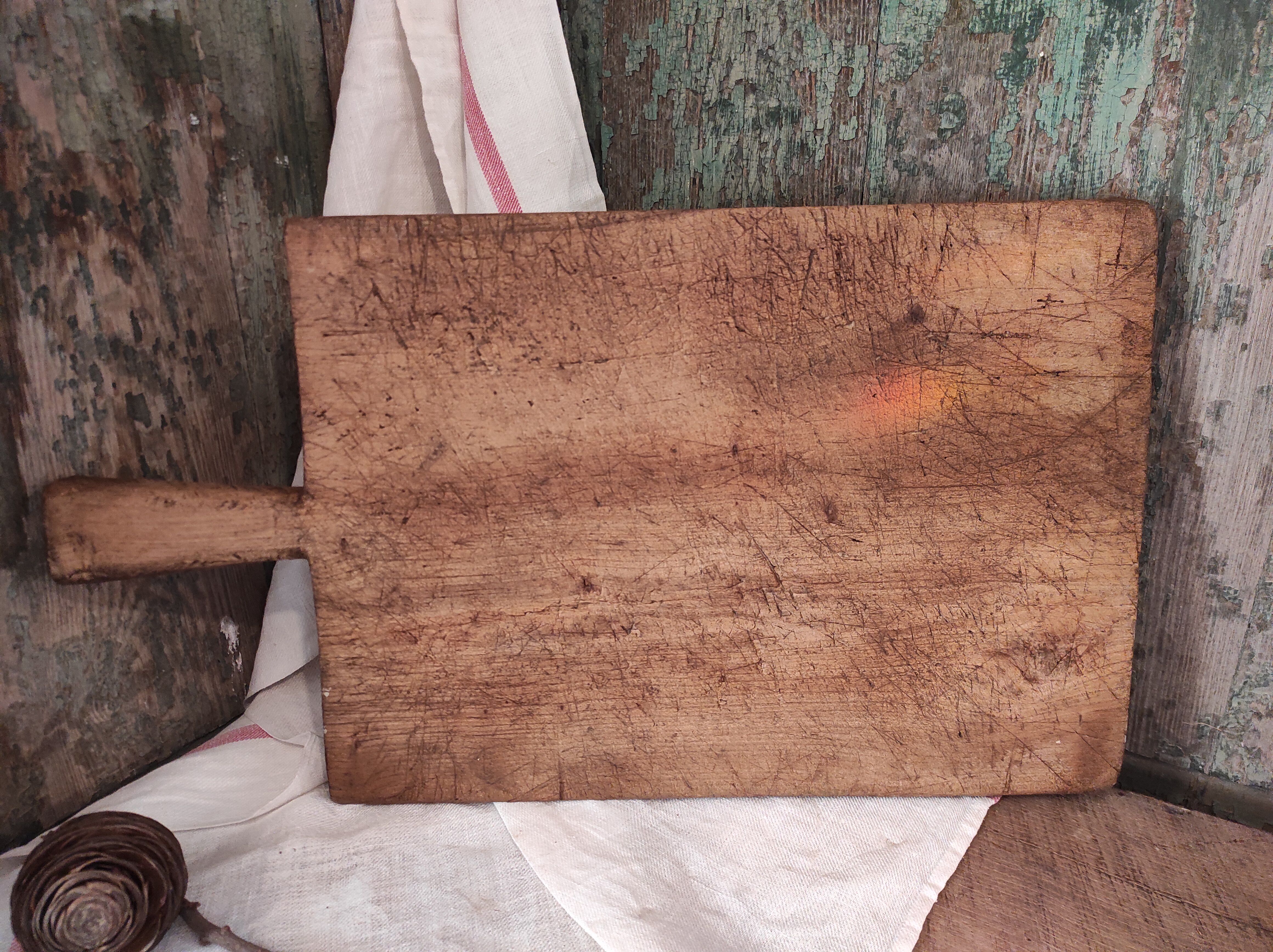 Vintage French wooden chopping board