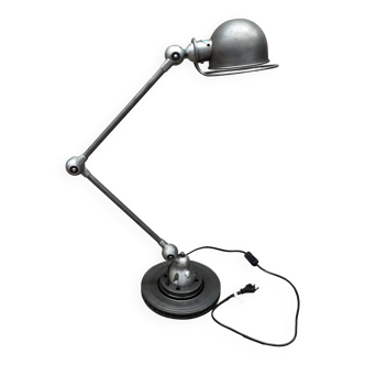 Lampe Jielde deux bras patine graphite lampe industrielle d'atelier