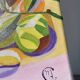 Modern still life, oil on canvas, fruit