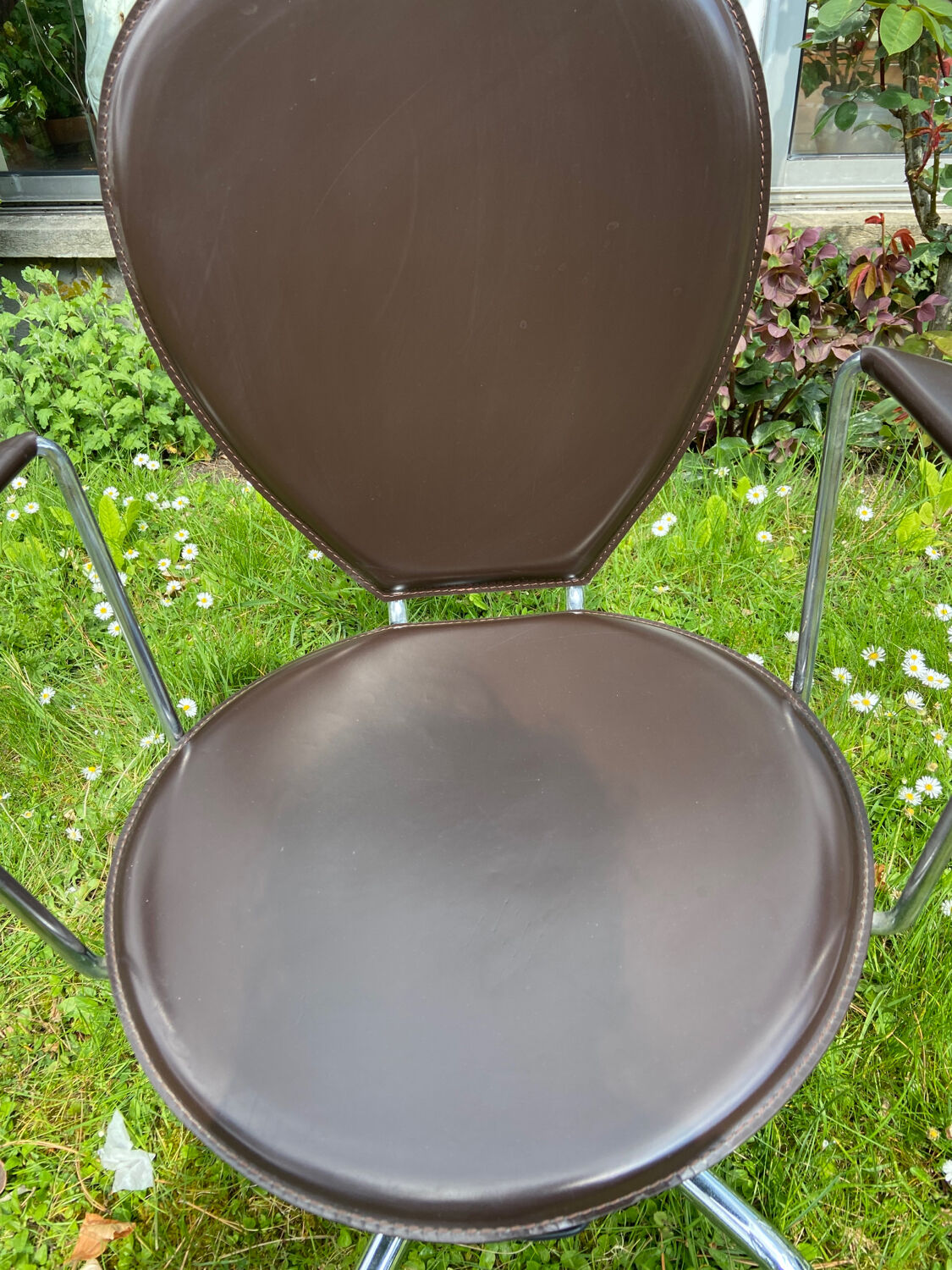 Italian design chairs Effezeta leather