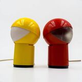 Paire de lampes Space Age italiennes Gagiplast en plastique années 70