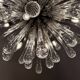Venetian chandelier "Sputnik" adorned with Murano glass drops, around 1990.