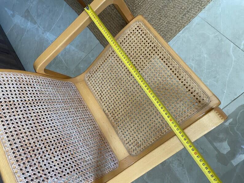 Vintage cane armchair – Pietro Olivo style / 70s-80s