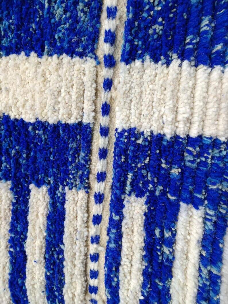 Handmade Beni Ouraine Berber rug, size 150 x 250 cm