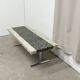 Vintage coffee table in chromed metal and ceramic