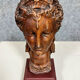 Diane de Poitiers stone bust on a terrace in false pretense of marble